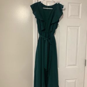 Shein Ruffle Trim Tie Wrap Dress